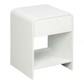 Nightstand Lemperto pakoworld MDF in white color 40x40x53cm
