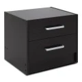 Nightstand Olympus pakoworld with 2 drawers in wenge colour 47,5x40,5x40,5