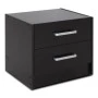 Nightstand Olympus pakoworld with 2 drawers in wenge colour 47,5x40,5x40,5