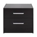 Nightstand Olympus pakoworld with 2 drawers in wenge colour 47,5x40,5x40,5