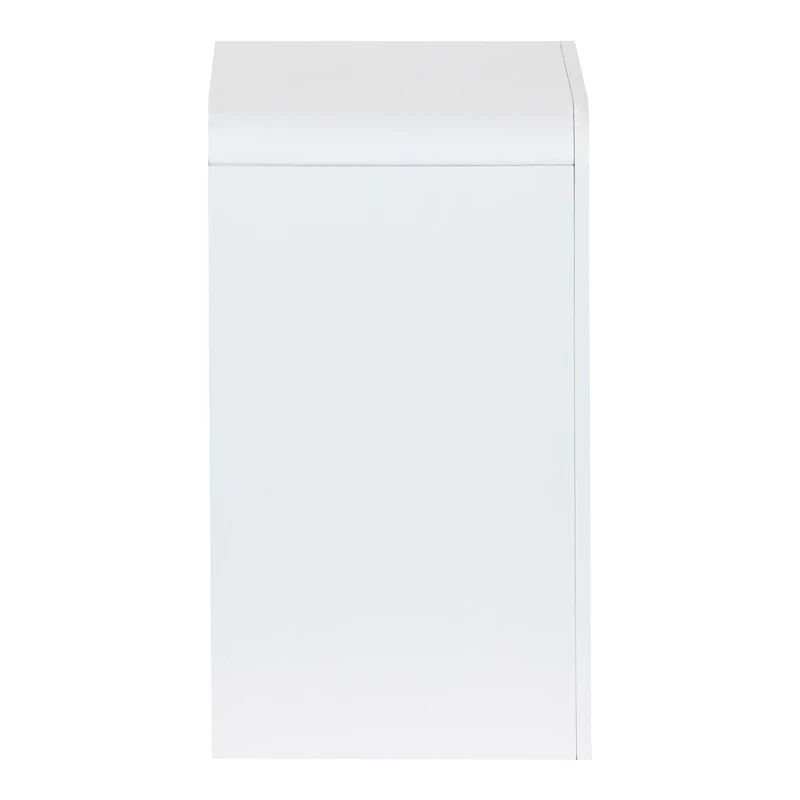 Κομοδίνο Zeplen pakoworld MDF σε λευκή απόχρωση 40x30x53εκ