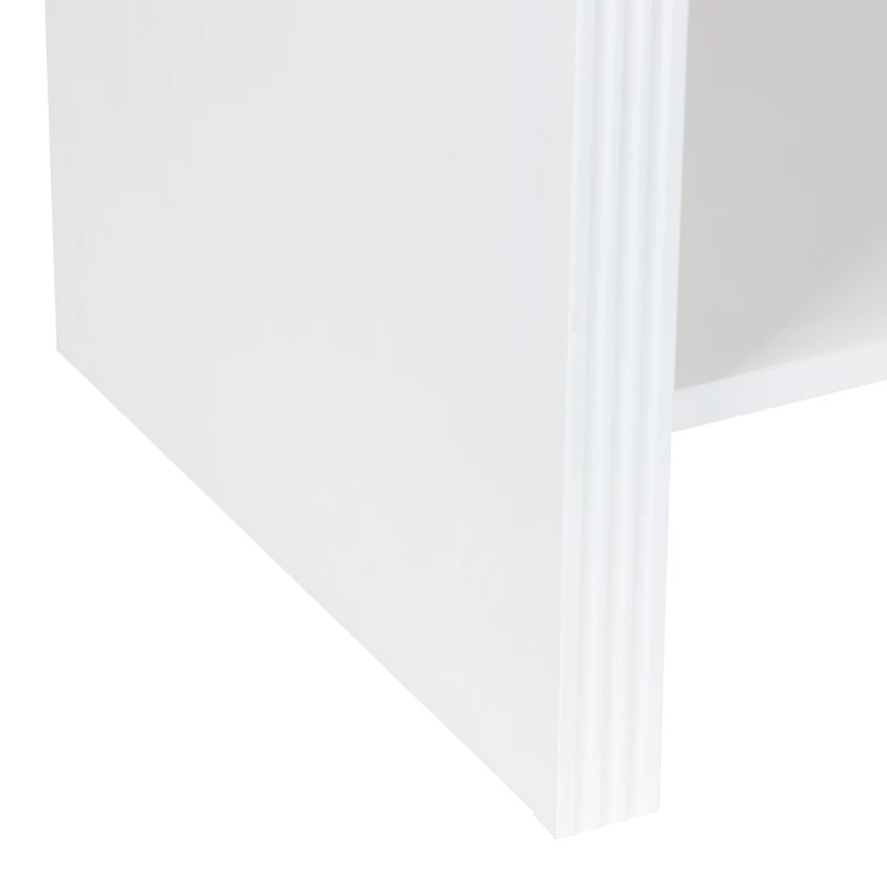 Κομοδίνο Zeplen pakoworld MDF σε λευκή απόχρωση 40x30x53εκ
