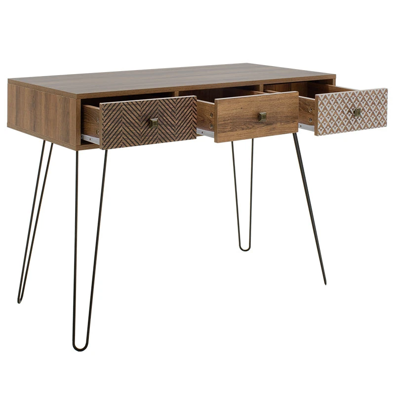 Console Boho pakoworld in walnut color 100x50,5x74,5cm