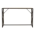 Console Ivy pakoworld in walnut - black color 120x35x75cm