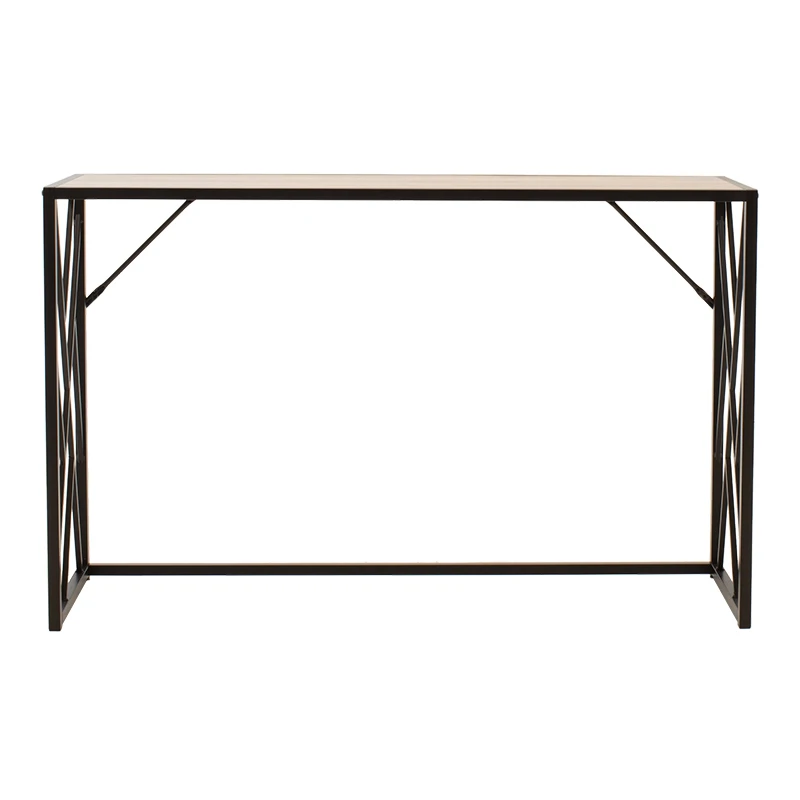 Console Ivy pakoworld in walnut - black color 120x35x75cm