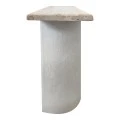 Console table Jeckie pakoworld fir-mdf white-natural color 120x38x80cm