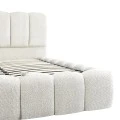 Double bed Narnia pakoworld with storage space cream boucle 160x200cm