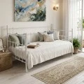 Routha pakoworld sofa bed, white metal, 90x190cm