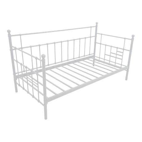 Routha pakoworld sofa bed, white metal, 90x190cm