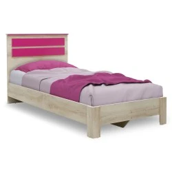 Bed Looney pakoworld in castillo-pink color 100x200cm Bed Looney pakoworld in castillo-pink color 100x200cm