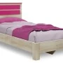 Bed Looney pakoworld in castillo-pink color 100x200cm