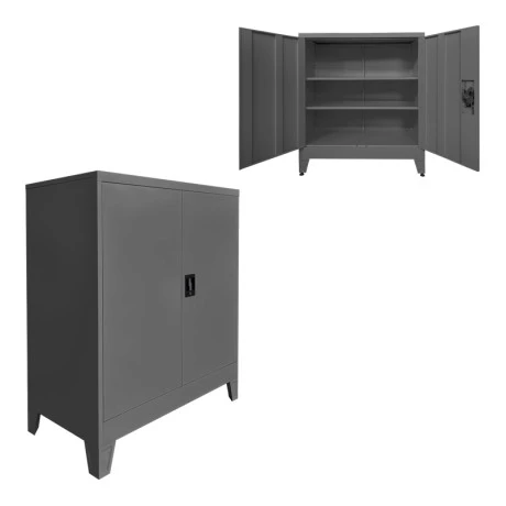 Armon pakoworld metal cabinet in anthracite color 90x45x100cm