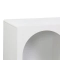 Buffet Emersi pakoworld with shelves mdf in white color 120x35x76cm