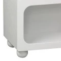 Buffet Emersi pakoworld with shelves mdf in white color 164x34x76cm