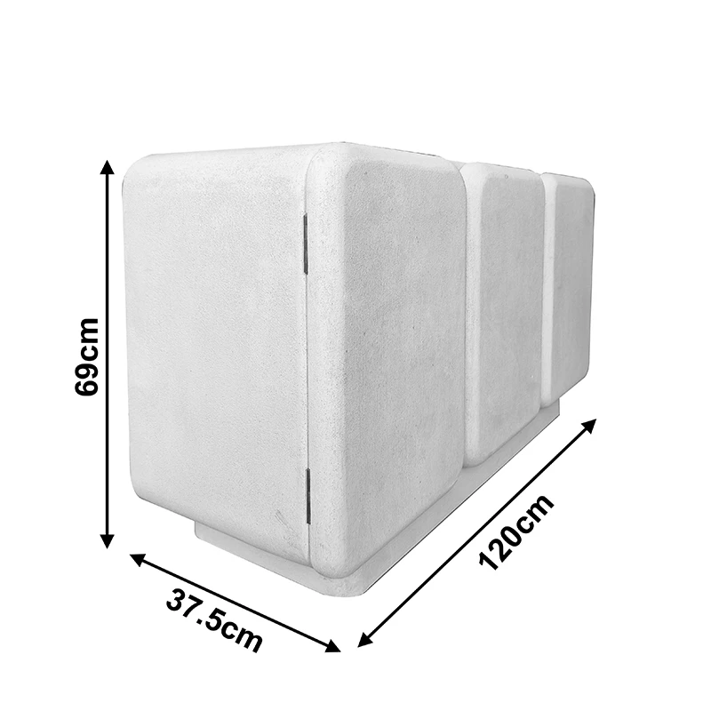 Buffet Kooldio pakoworld mdf white 120x37.5x69cm