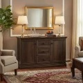 Buffet Mozart pakoworld in walnut color 121x40x76,5cm