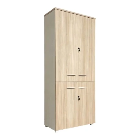 Ντουλάπα γραφείου Armadi pakoworld σε oak-μπεζ 80x40x200εκ