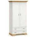 Wardrobe Jaden pakoworld double leaf color golden oak-white antique 101x62x197,5cm