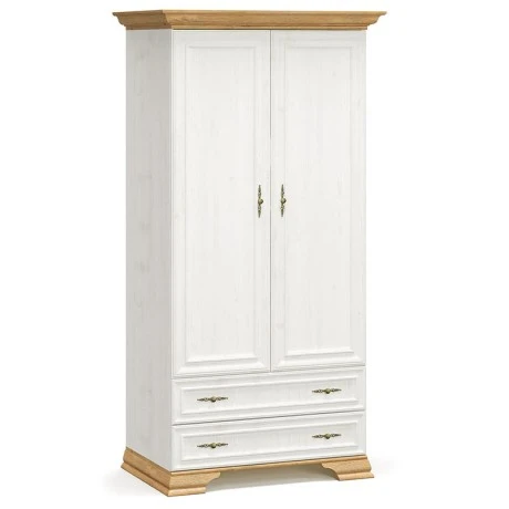 Wardrobe Jaden pakoworld double leaf color golden oak-white antique 101x62x197,5cm