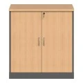 Professional low cabinet Fesialo pakoworld in natural-anthracite color 80x41x80cm