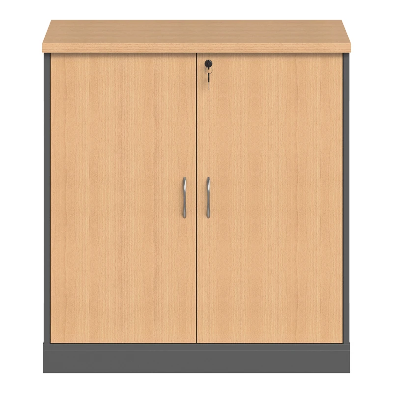 Professional low cabinet Fesialo pakoworld in natural-anthracite color 80x41x80cm