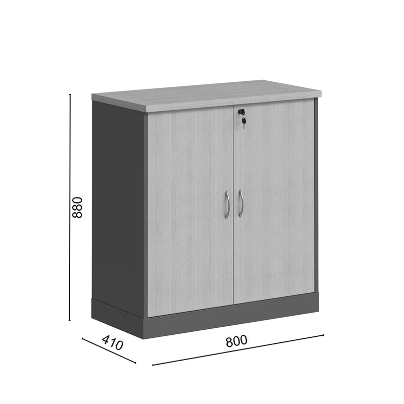 Professional low cabinet Fesialo pakoworld in natural-anthracite color 80x41x80cm
