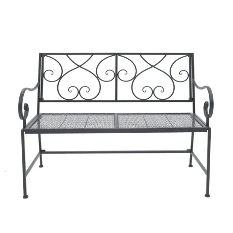 Cazpo pakoworld metal bench in black shade 114x45x90cm