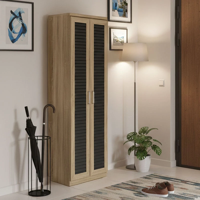 Shoe cabinet Sante pakoworld 21 pairs sonoma 60x37x183cm
