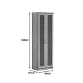 Shoe cabinet Sante pakoworld 21 pairs sonoma 60x37x183cm