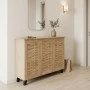 Παπουτσοθήκη-ντουλάπι Mantam pakoworld 16 ζεύγων sonoma 115.5x34x87εκ