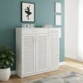 Shoe cabinet Sante pakoworld 30 pairs white 120x37x123cm