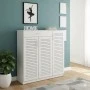Shoe cabinet Sante pakoworld 30 pairs white 120x37x123cm