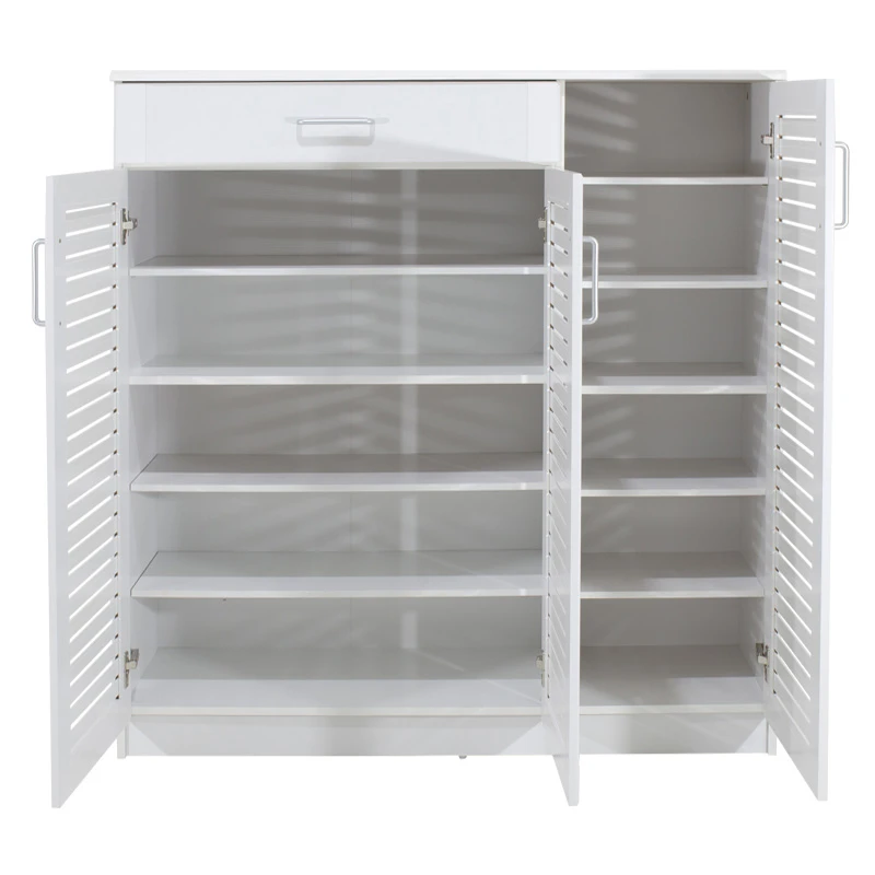 Shoe cabinet Sante pakoworld 30 pairs white 120x37x123cm