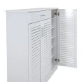 Shoe cabinet Sante pakoworld 30 pairs white 120x37x123cm