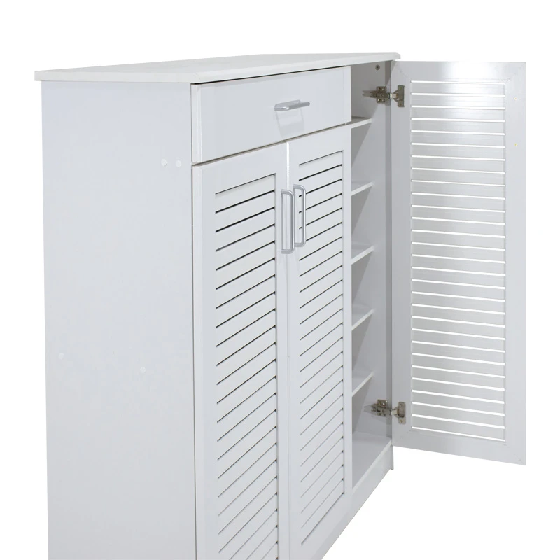 Shoe cabinet Sante pakoworld 30 pairs white 120x37x123cm