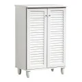 Shoe cabinet Santo pakoworld 10 pairs in white color 60x34.5x91.5cm