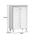 Shoe cabinet Santo pakoworld 10 pairs in white color 60x34.5x91.5cm