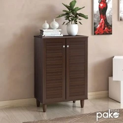 Shoe cabinet SANTΟ pakoworld 10 pairs walnut 60x34.5x91.5cm