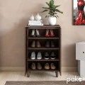 Shoe cabinet SANTΟ pakoworld 10 pairs walnut 60x34.5x91.5cm