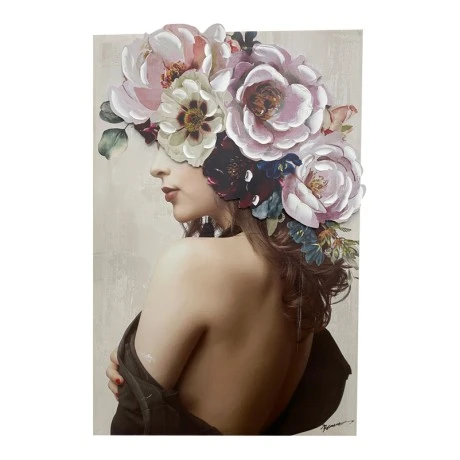 Πίνακας σε καμβά Bezira 3D Inart 60x3x90εκ
