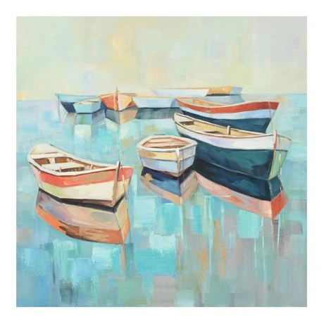 Πίνακας σε καμβά Boatty Ι Inart 100x3x100εκ