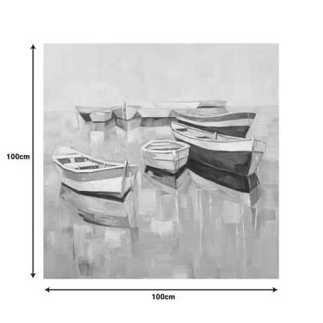 Πίνακας σε καμβά Boatty Ι Inart 100x3x100εκ