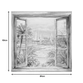 Πίνακας σε καμβά Deive Inart 80x3x80εκ