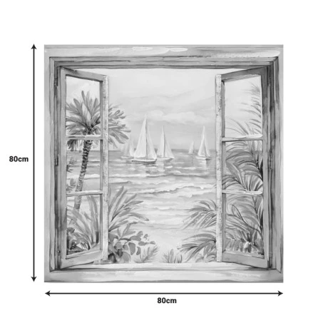 Πίνακας σε καμβά Deive 3D Inart 80x3x80εκ