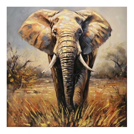 Πίνακας σε καμβά Elepho Inart 100x3x100εκ