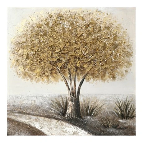 Πίνακας σε καμβά Forestree I 3D Inart 100x3x100εκ