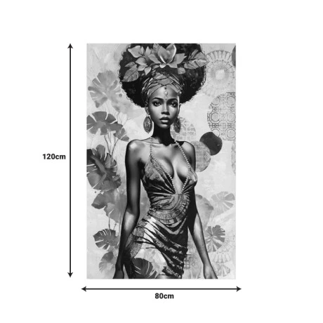 Πίνακας σε καμβά Georgina 3D Inart 80x3x120εκ