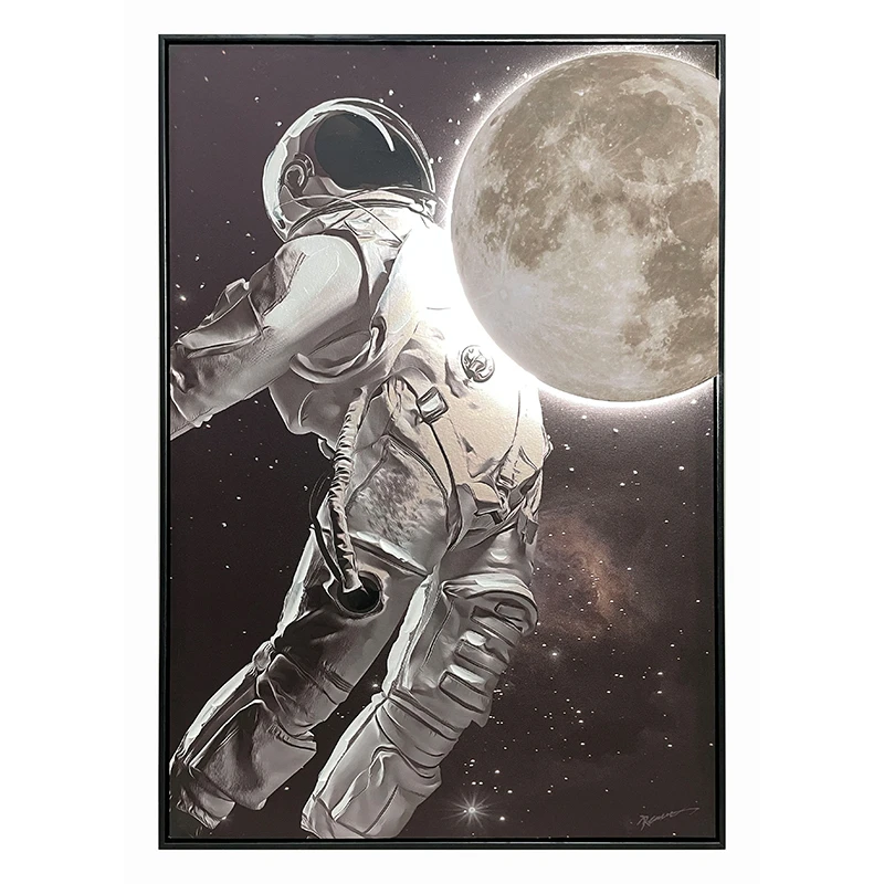 Painting on canvas Mallo Ι Inart with frame 70x3.5x100cm
