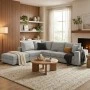 Multi-modal sofa Navaro pakoworld gray fabric 281x256x85cm