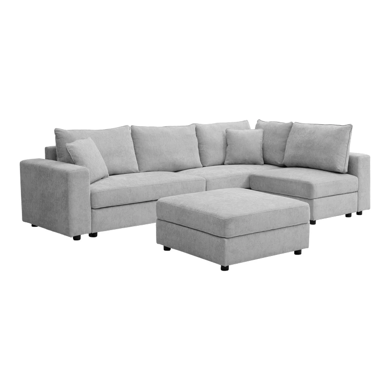 Multi-modal sofa Navaro pakoworld gray fabric 281x256x85cm